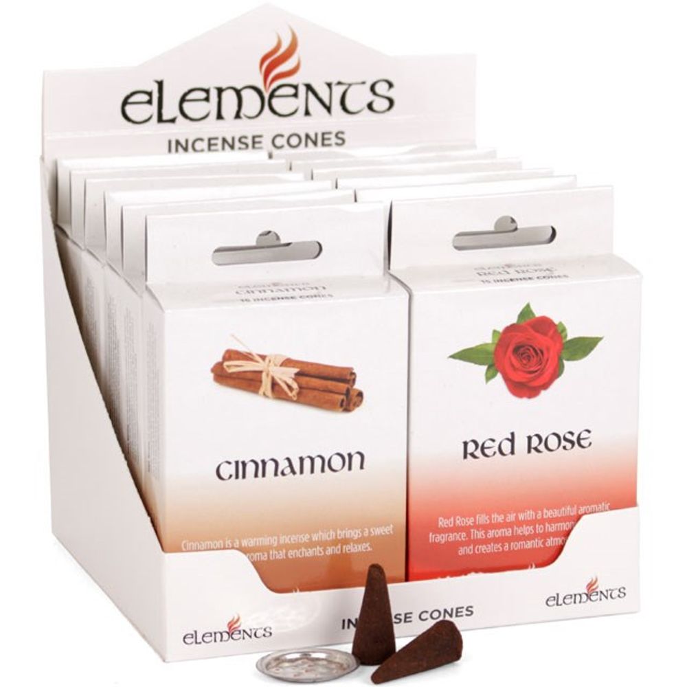 Set of 12 Packets of Elements Incense Cones Mixed Fragrances